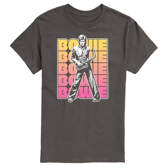 David Bowie - Bowie Stacked - Men's Short Sleeve Graphic T-Shirt