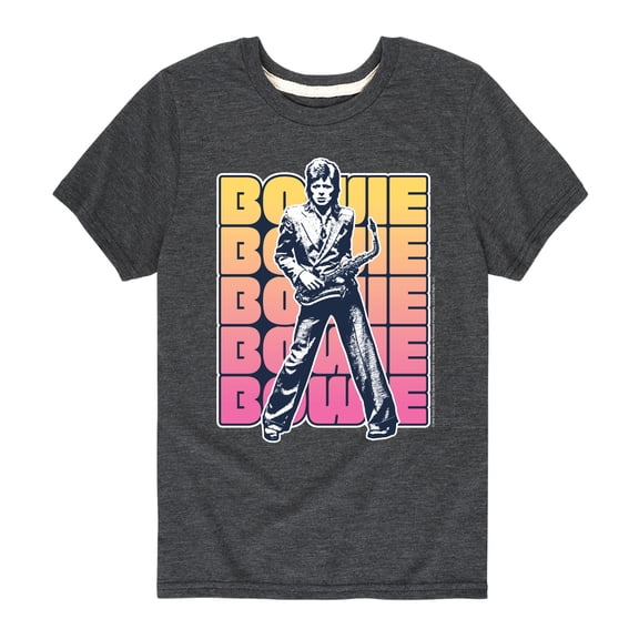 David Bowie - Bowie Stacked - Toddler & Youth Short Sleeve Graphic T-Shirt