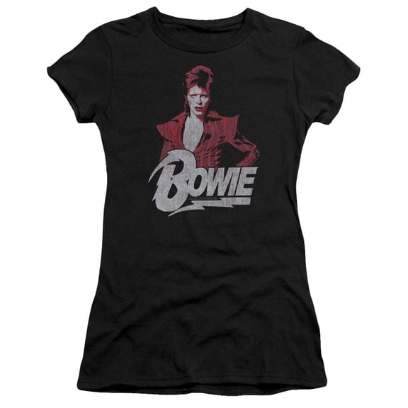 David Bowie - Diamond David - Juniors Teen Girls Cap Sleeve Shirt - X-Large