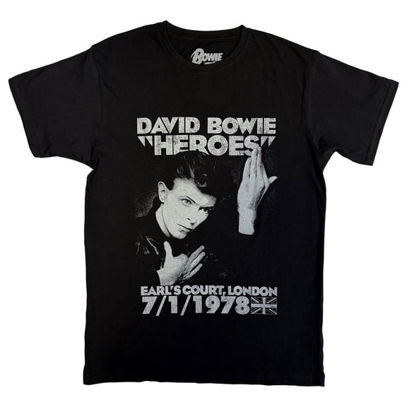 David Bowie Heroes Earls Court 1978 T Shirt