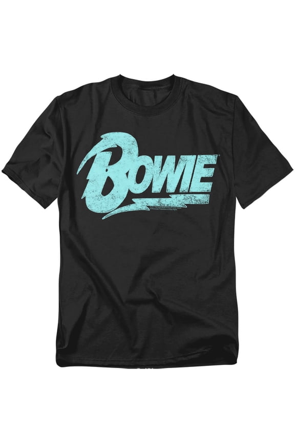 Men's David Bowie Logo T-shirt X-Large Black