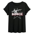 thumbnail image 1 of David Bowie -  Logo Star   - Women's Oversized T-Shirt, 1 of 5