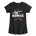 thumbnail image 1 of David Bowie - Logo Star  - Toddler & Youth Girls Short Sleeve Graphic T-Shirt, 1 of 5