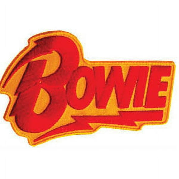 David Bowie Men's Embroidered Patch Orange