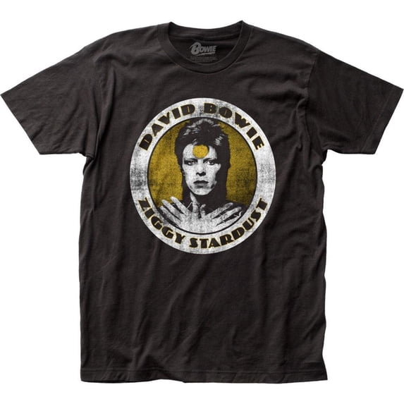 David Bowie Men's Ziggy Stardust Slim Fit T-shirt X-Large Black
