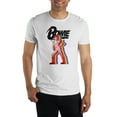 thumbnail image 1 of David Bowie Mens White Short Sleeve Graphic Tee - 4XLB, 1 of 2
