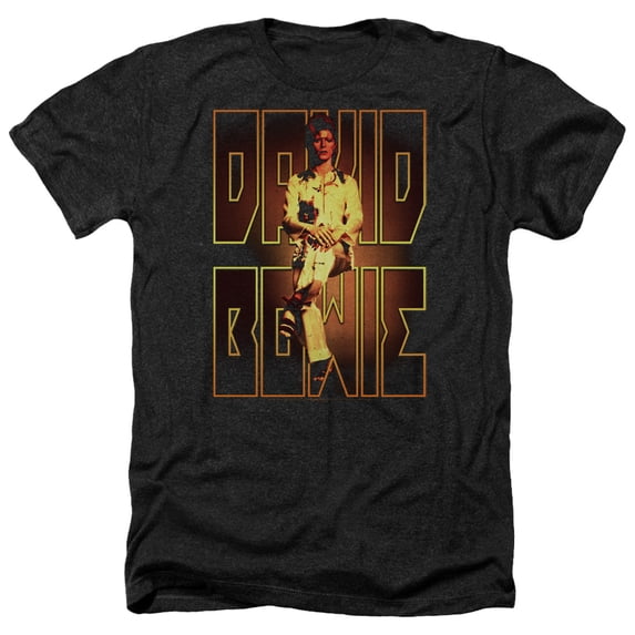 David Bowie - Perched - Heather Short Sleeve Shirt - Large