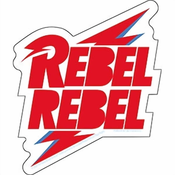 David Bowie Rebel Rebel Bolt 4.25"x5" Sticker