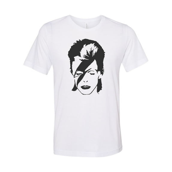 David Bowie Shirt, Bowie, Ziggy Stardust Shirt, 90's Punk Rock, Unisex Fit, Punk Rock, Gift For Him, Bowie Shirt, Gift For Her, Music Shirt, White, LARGE