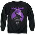 thumbnail image 1 of David Bowie Side Profile 75 Logo Unisex Adult Crewneck Sweatshirt (2X-Large) Black, 1 of 1