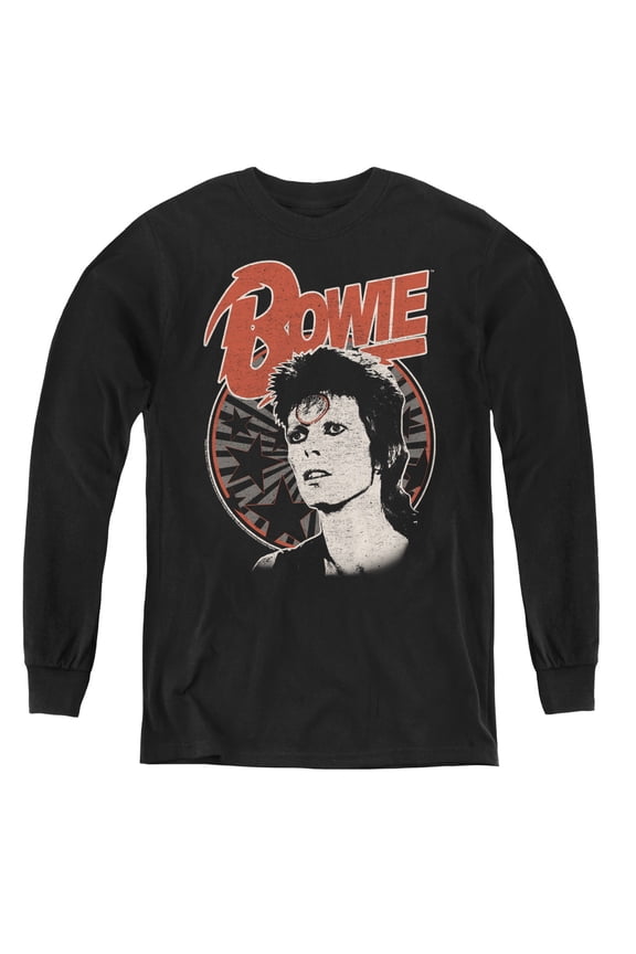 David Bowie Space Oddity Youth Long Sleeve T-Shirt Black