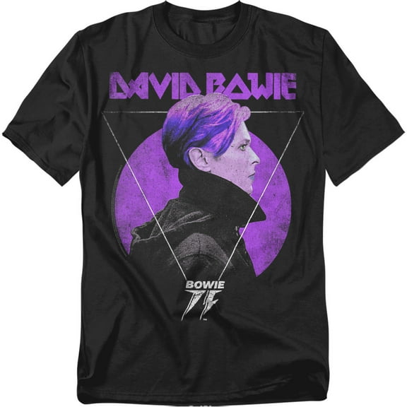 David Bowie T-Shirt Side Profile 75 Logo Unisex Graphic Tee for Men & Women
