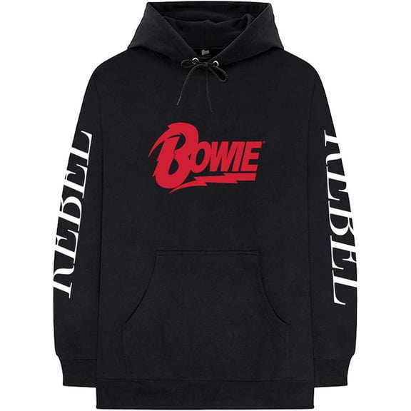 David Bowie Unisex Pullover Hoodie Sweatshirt Rebel Rebel (XX-Large)