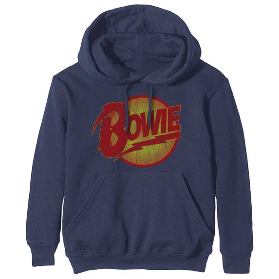 David Bowie Unisex Pullover Hoodie Sweatshirt Vintage Diamond Dogs Logo (XXX-Large)