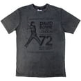 thumbnail image 1 of David Bowie Unisex Stone Wash T-Shirt Rainbow Theatre (Charcoal Grey) (XX-Large), 1 of 4