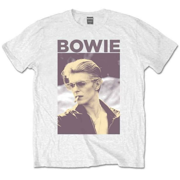 David Bowie Unisex T-Shirt Smoking (Large)