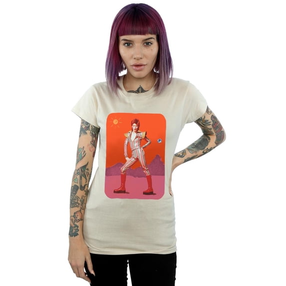 David Bowie Womens On Mars Cotton T-Shirt