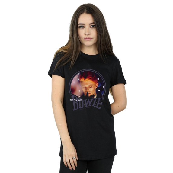 David Bowie Womens Quiet Lights Cotton Boyfriend T-Shirt