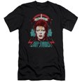 thumbnail image 1 of David Bowie Ziggy Heads S/S Adult 30/1 T-Shirt Black, 1 of 2