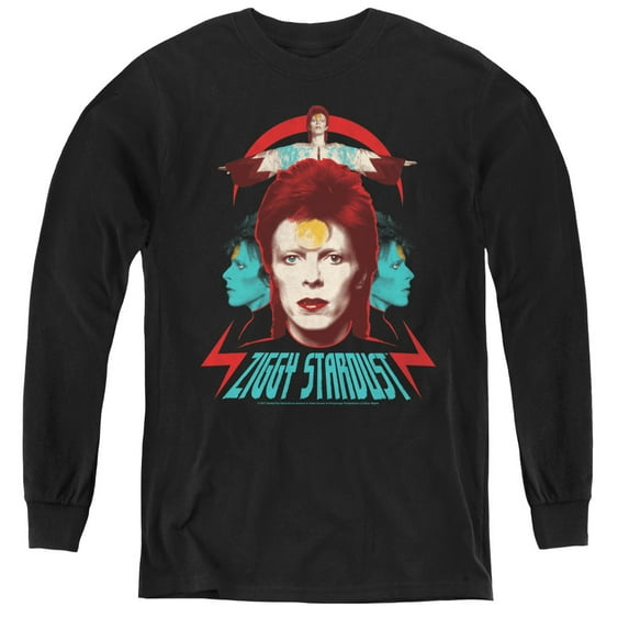 David Bowie - Ziggy Heads - Youth Long Sleeve Shirt - Large