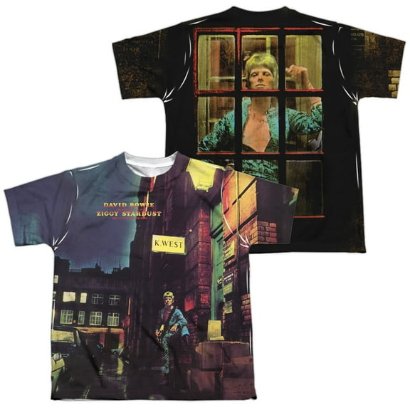 David Bowie - Ziggy Star Dust (Front/Back Print) - Youth Short Sleeve Shirt - Small