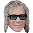 thumbnail image 1 of David Bryan (Glasses) Celebrity Mask, Flat Card Face, Fancy Dress Mask, 1 of 6