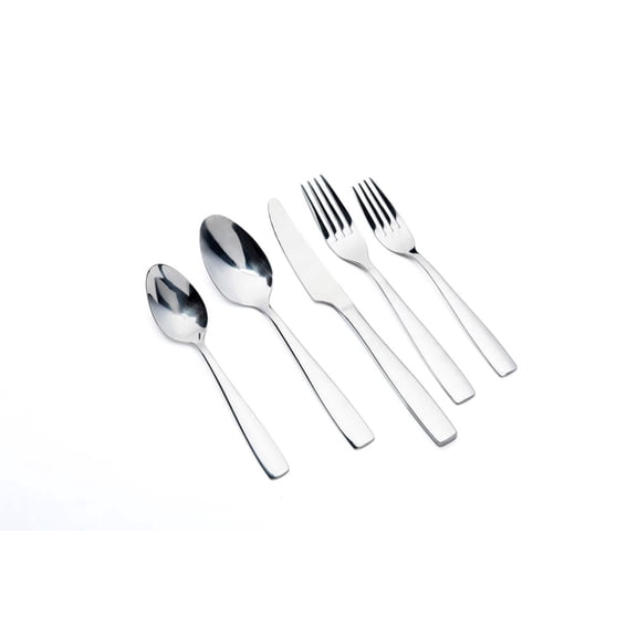 David Burke 20-Piece Stainless Steel Facade Flatware Set - Service for 4