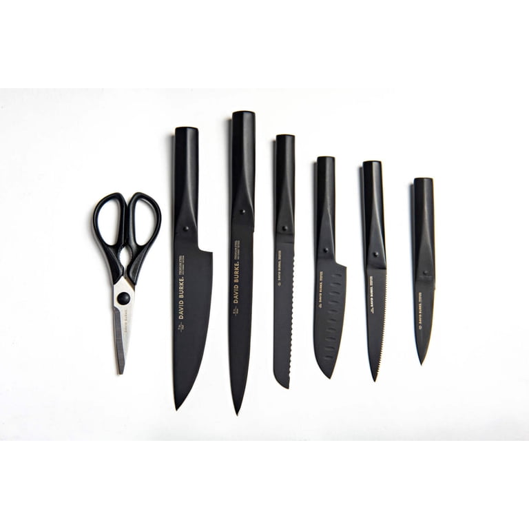 David Burke 7-Piece Commercial Grade Cutlery Set with Clear