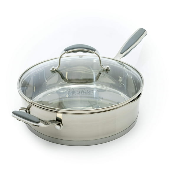 David Burke Stature 4Quart tall sauce pot with pour sides and strain lid