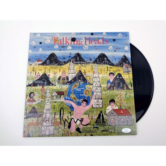 David Byrne Talking Heads Signed Full Autograph Little Creatures Vinyl Record Album PSA/DNA COA