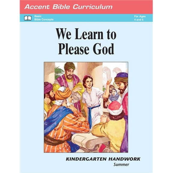 David C Cook 458549 No.7023 Accent Summer 2025 Kindergarten 4S & 5S Handwork Craft Book
