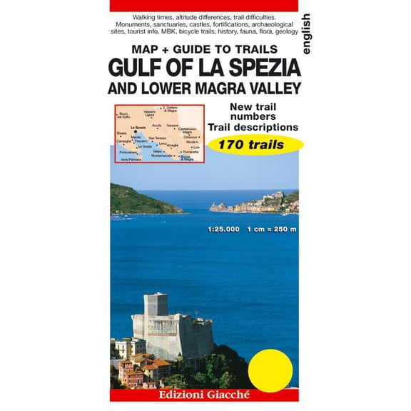 David C. Nilson Gulf of La Spezia and Lower Magra Valley. Map. Guide to trails. 170 (Paperback)