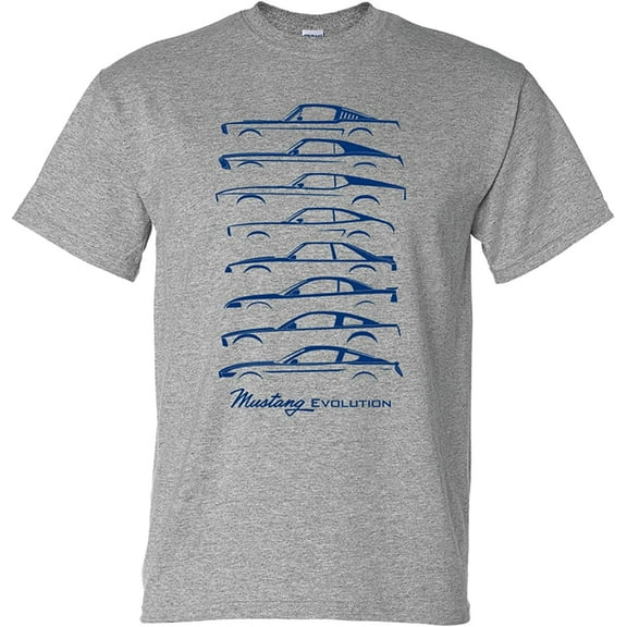 David Carey Mustang Evolution Adult Short Sleeve T-shirt