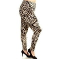 thumbnail image 1 of David Collection  Animal Printed Brushed Leggings Regular or Plus Size (Fits L - XXXL) Free Size Made In USA, 1 of 2