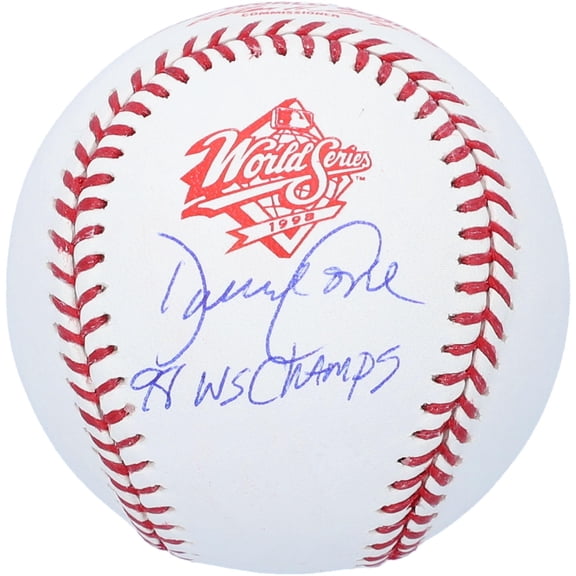 David Cone New York Yankees Autographed 1998 World Series Logo Baseball with "98 WS Champs" Inscription - Fanatics Authentic Certified