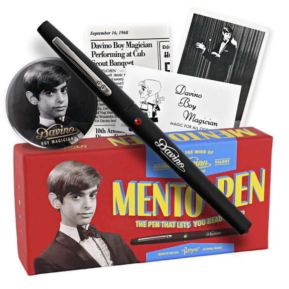 David Copperfields Mento-Pen Collectors Edition Officially Licensed Limited First Edition Magic Pen with Booklet, Certificate & Box Classic Mystery Prop for Magician, Magic Tricks & Collectors