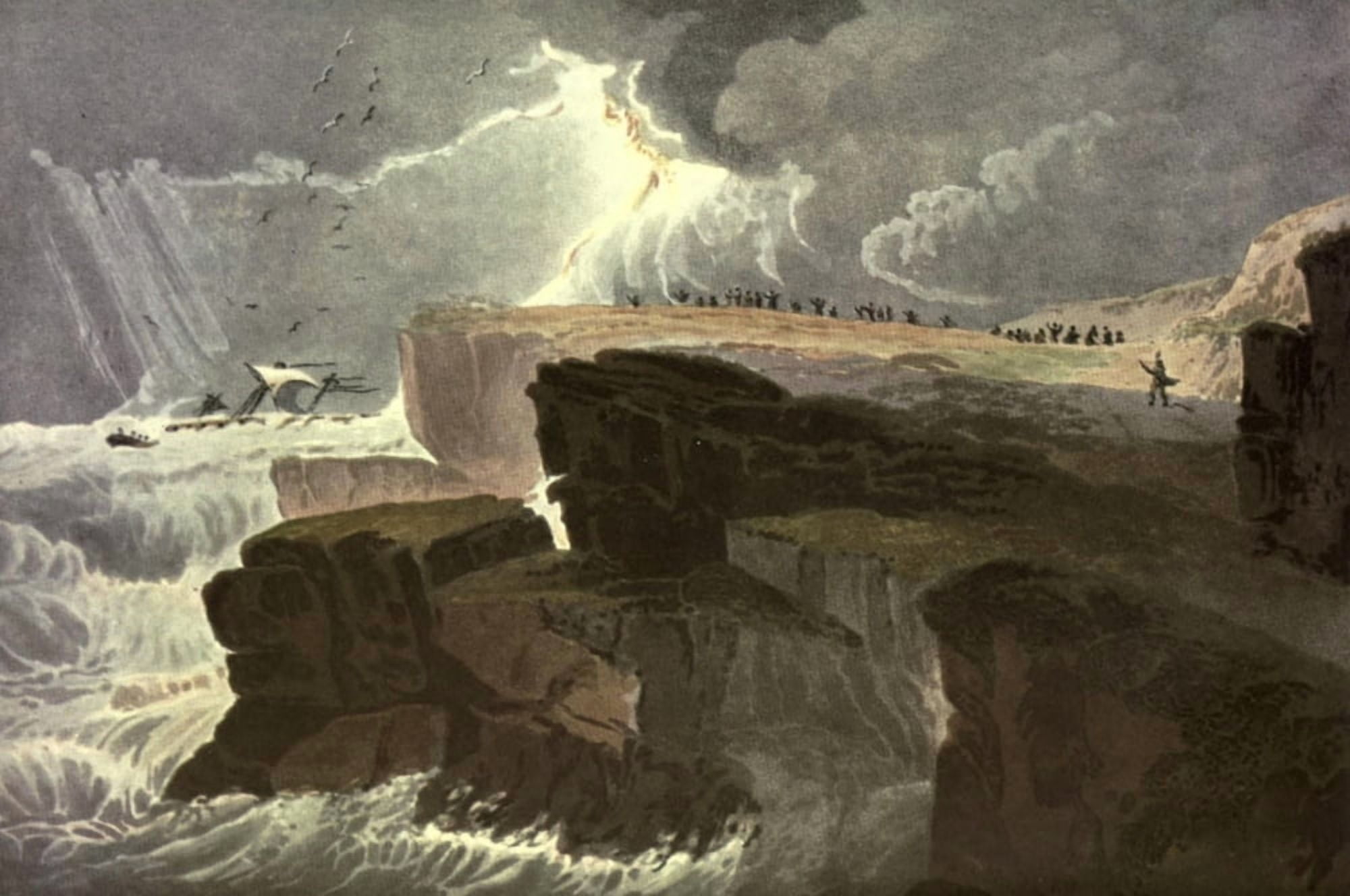 David Cox 1922 Storm near Hastings Canvas Art - David Cox (18 x 24)