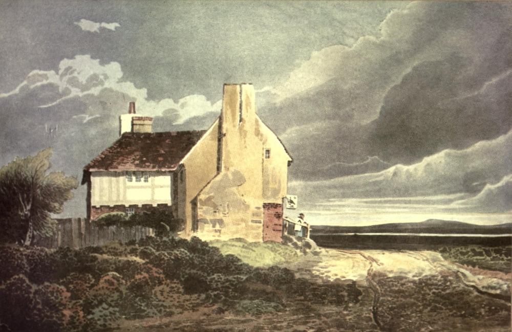 David Cox 1922 View in Surrey 1 Canvas Art - David Cox (18 x 24)
