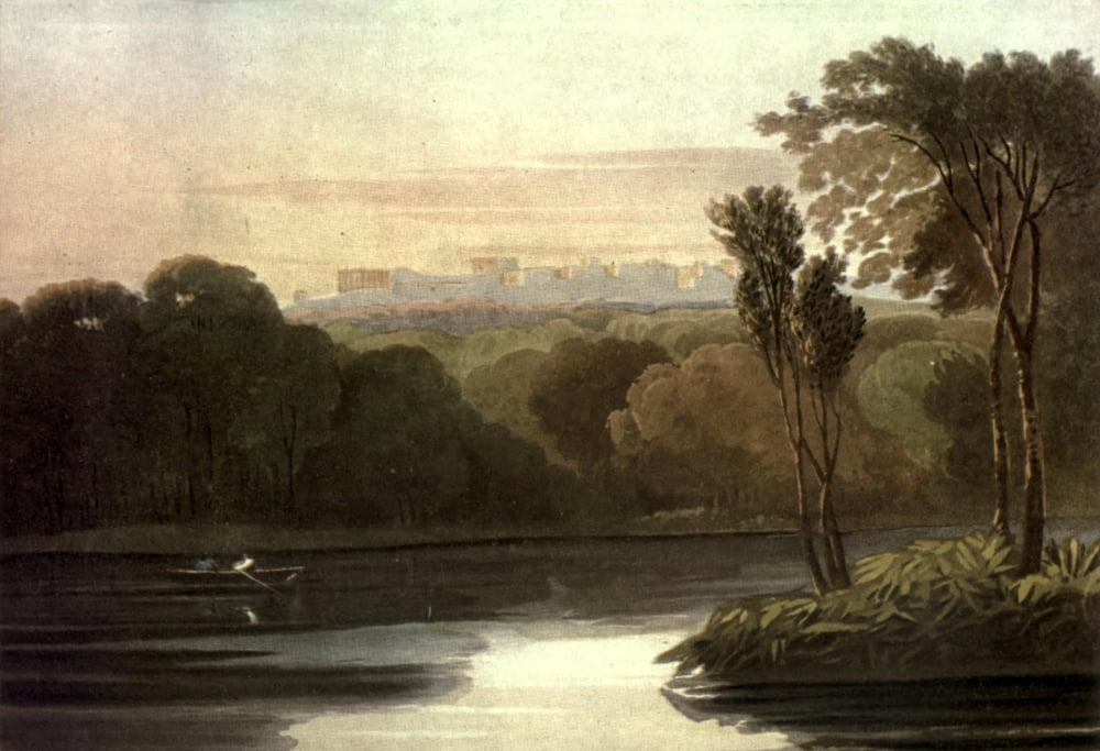 David Cox 1922 View of Windsor Castle Canvas Art - David Cox (24 x 36)