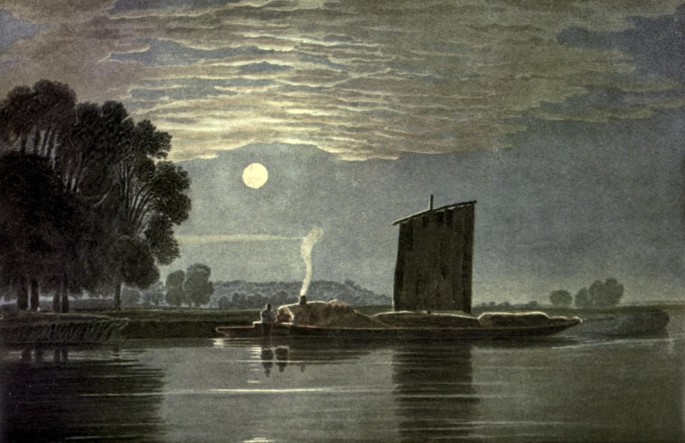 David Cox 1922 View on the Thames Canvas Art - David Cox (18 x 24)