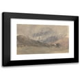 thumbnail image 1 of David Cox 24x16 Black Modern Framed Museum Art Print Titled - Capel Curig, Caernarvonshire, Wales (1840s), 1 of 1