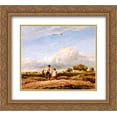 thumbnail image 1 of David Cox 2x Matted 22x20 Gold Ornate Framed Art Print 'The Wayfarers', 1 of 2