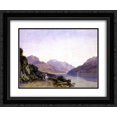 thumbnail image 1 of David Cox 2x Matted 24x20 Black Ornate Framed Art Print 'Ben Vorlich ', 1 of 2