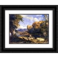 thumbnail image 1 of David Cox 2x Matted 24x20 Black Ornate Framed Art Print 'Pirates' Isle ', 1 of 2
