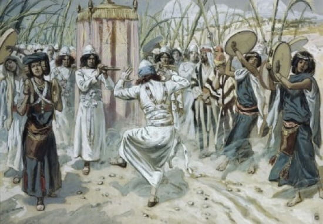 David Dancing before the Ark James Tissot (1836-1902 French) Jewish Museum New York USA Canvas Art - James Tissot (24 x 36)