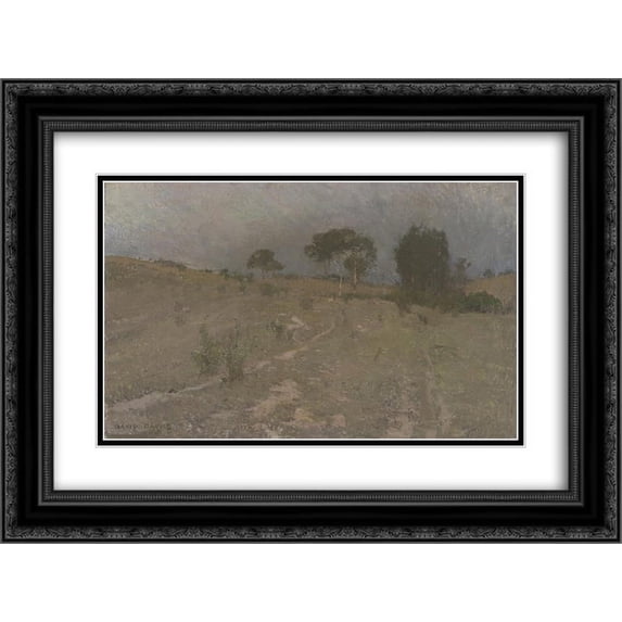 David Davies 2x Matted 24x20 Black Ornate Framed Art Print 'Evening '