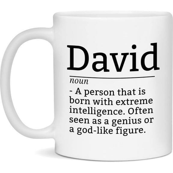 David Definition Mug, David Coffee Mug, Gift For David, 11oz Cup