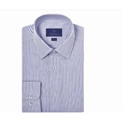 David Donahue Slim Fit Poplin Check Dress Shirt