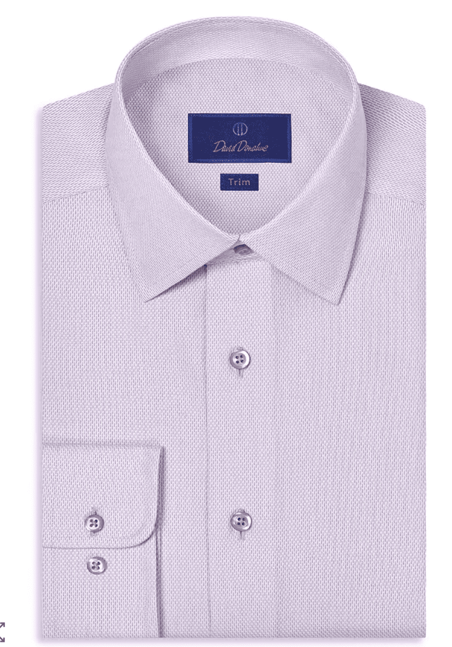 David Donahue Twill Trim Fit Dress Shirt - Walmart.com