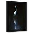 thumbnail image 1 of David Drost 10x14 Black Modern Wood Framed Wall Art Titled - Elegant Egret II, 1 of 6